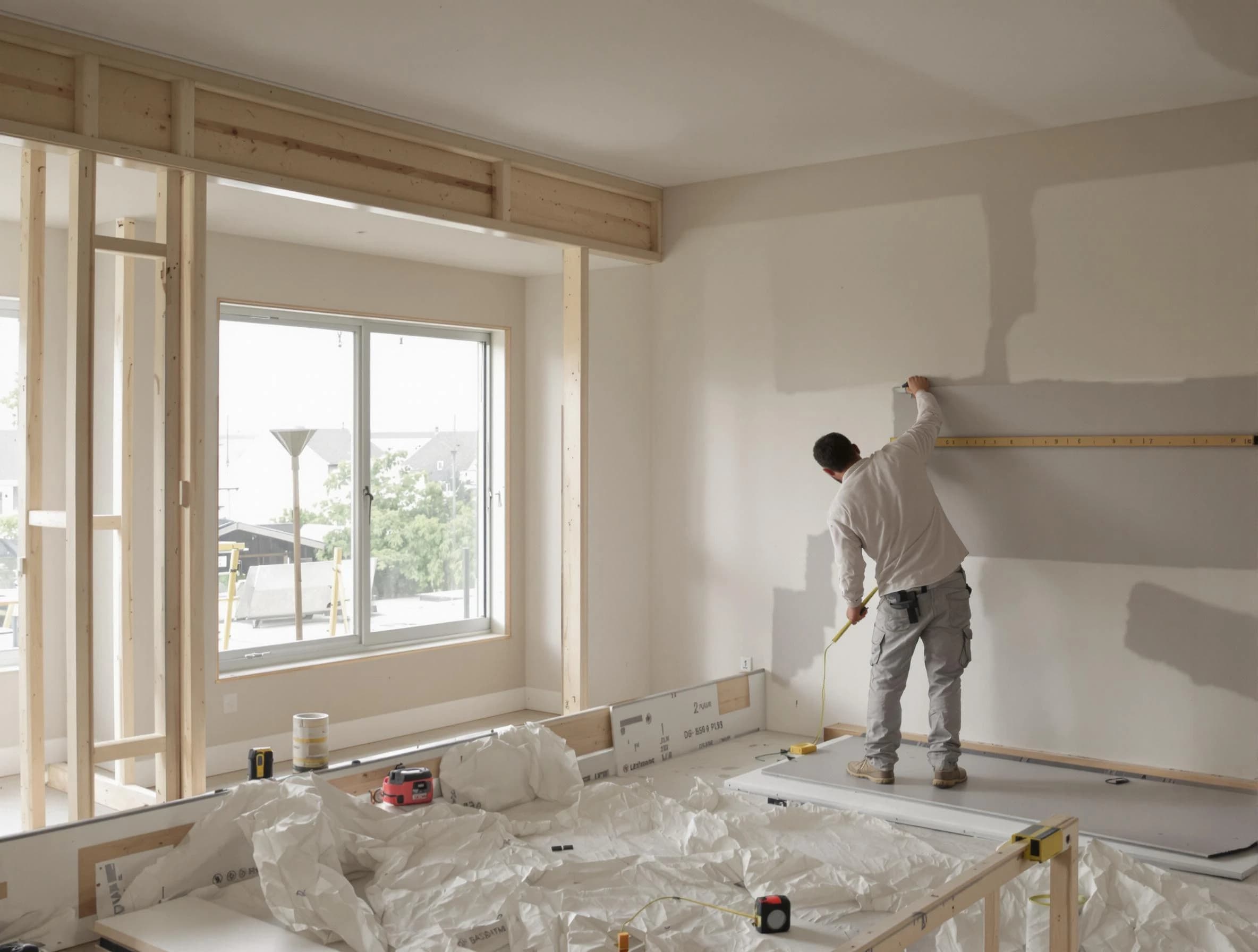 Eastlake House Painters installing new drywall in Eastlake, OH