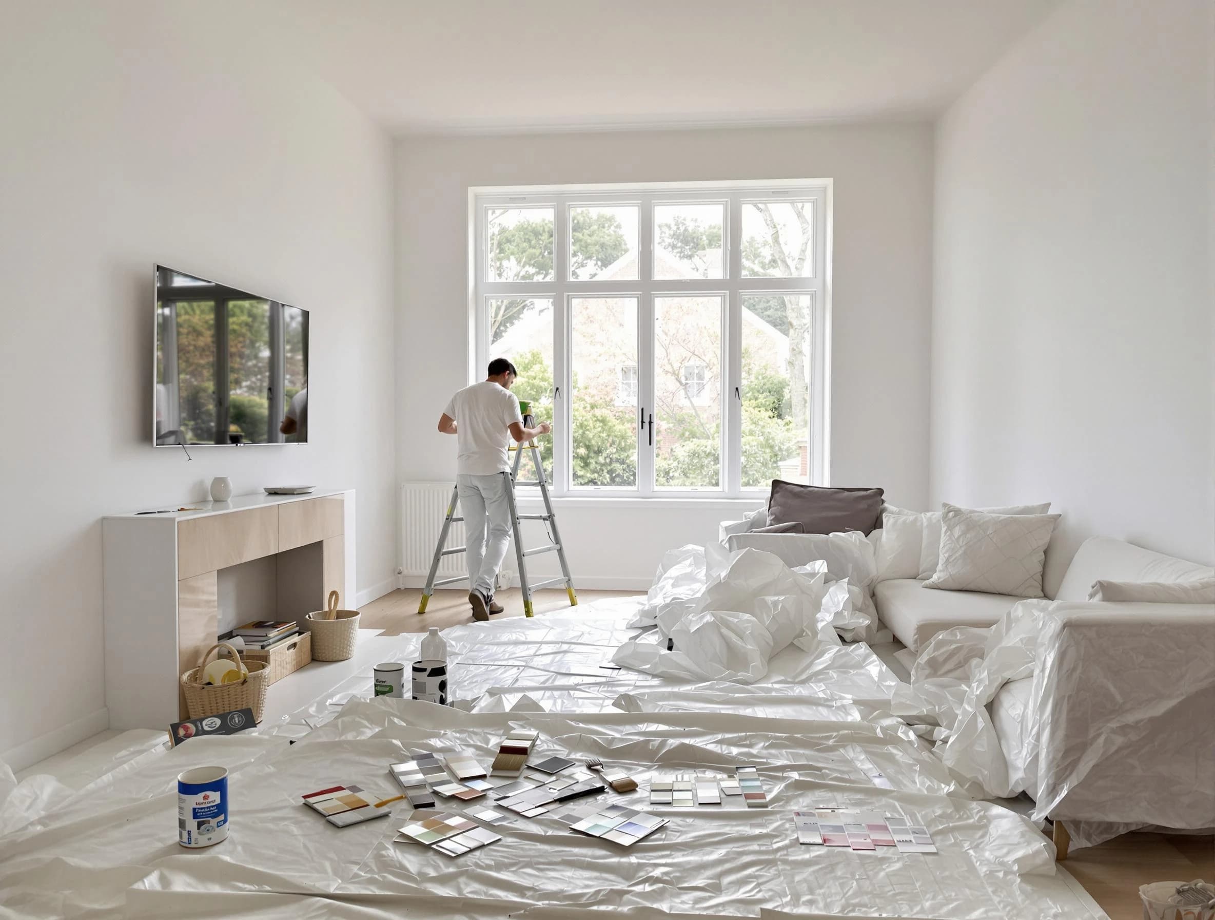 Eastlake House Painters professional applying interior paint in Eastlake, OH