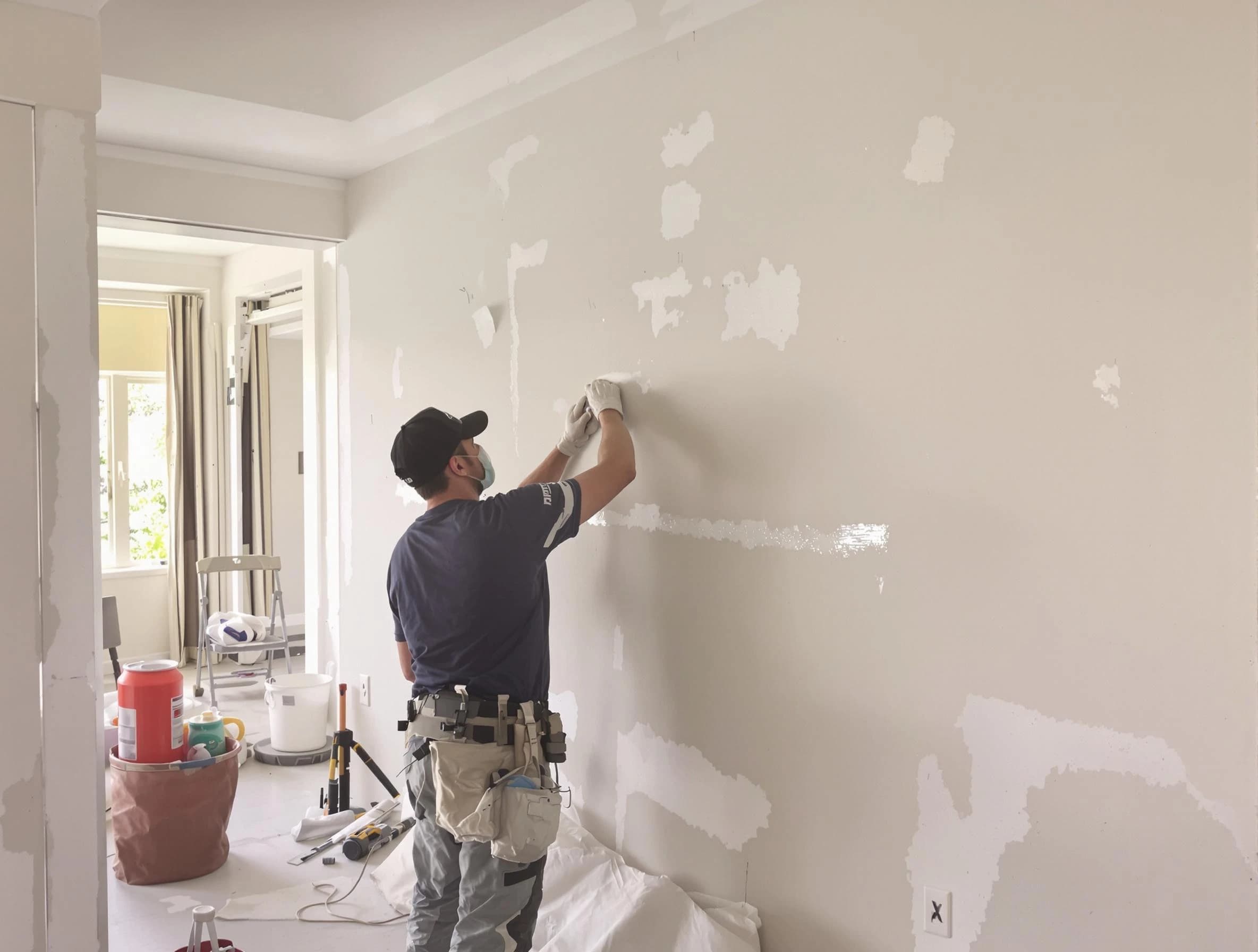 Taping and mudding service by Eastlake House Painters in Eastlake